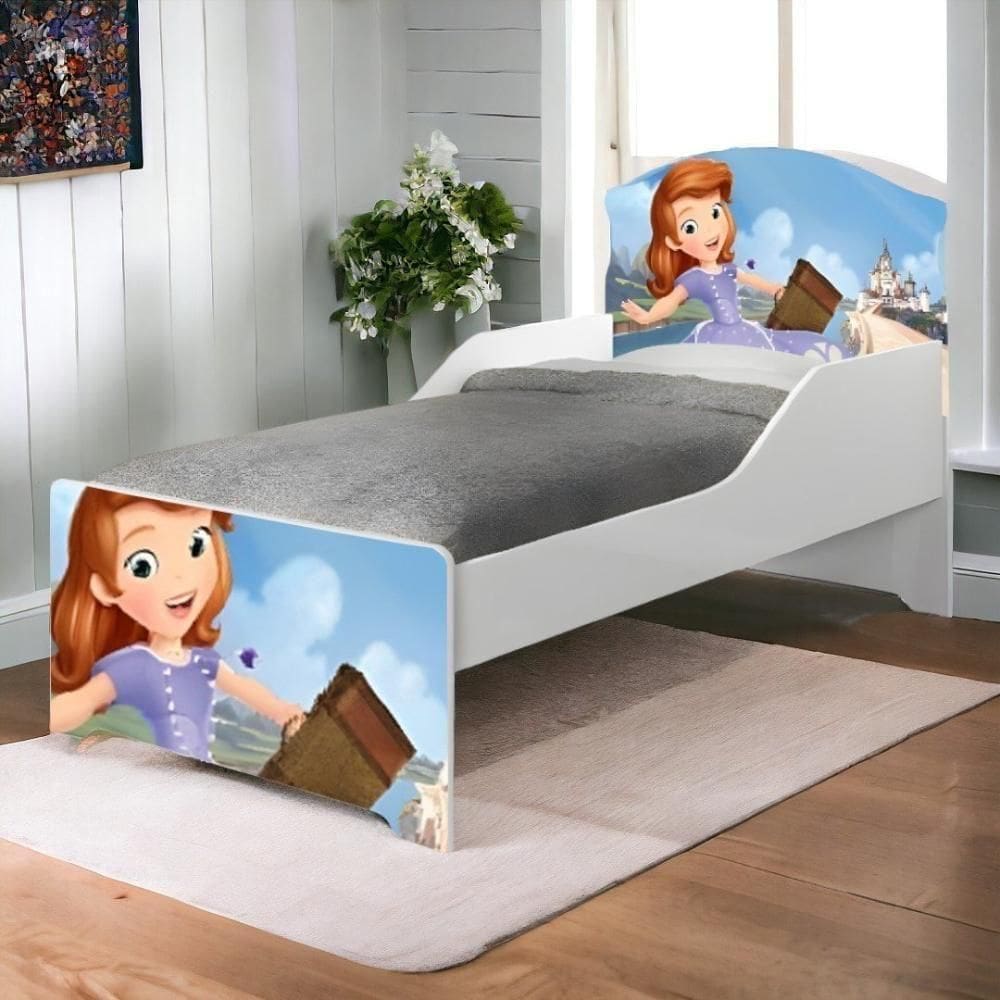 Cama Infantil Lívia Adesivada  Com Colchão Cambel