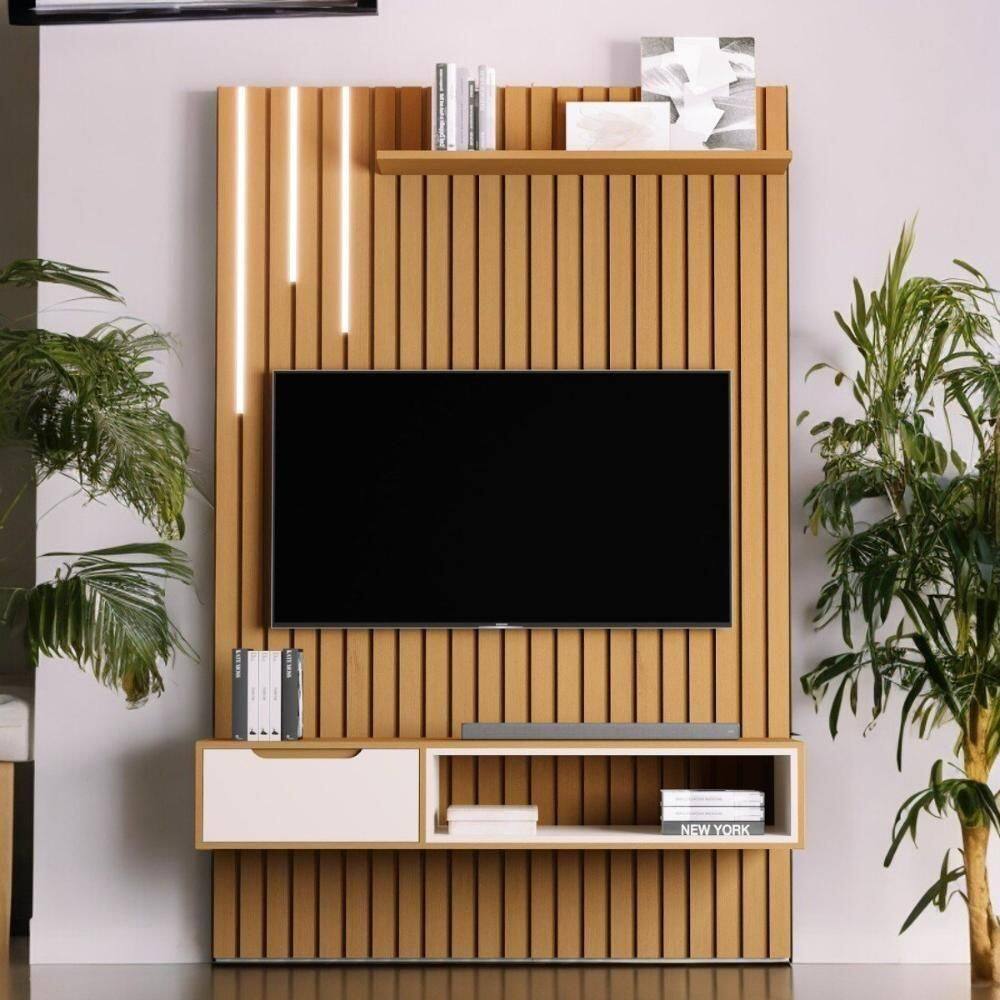 Home Para Tvs 60\" Tucumã 1.4 Nature Com Led Jb
