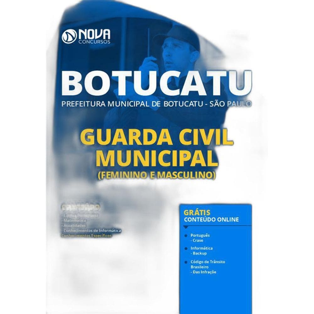 Apostila Prefeitura Botucatu Sp - Guarda Civil Municipal