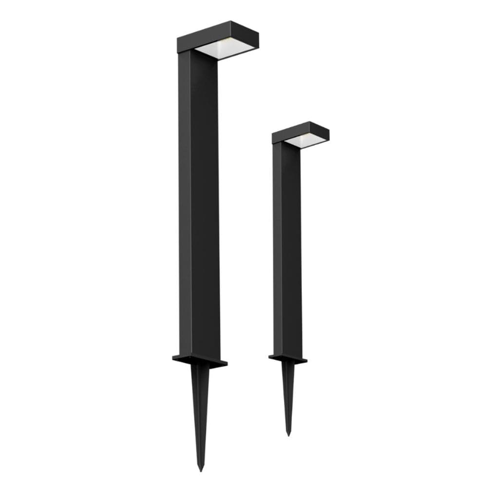 Luminária Solar De Jardim Grass 3000K 10W IP65 Bivolt Preto Gaya