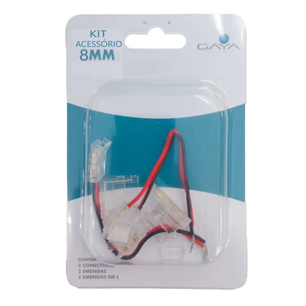 Kit 6 Conectores + Emendas L Para Fita LED 28358MMGaya