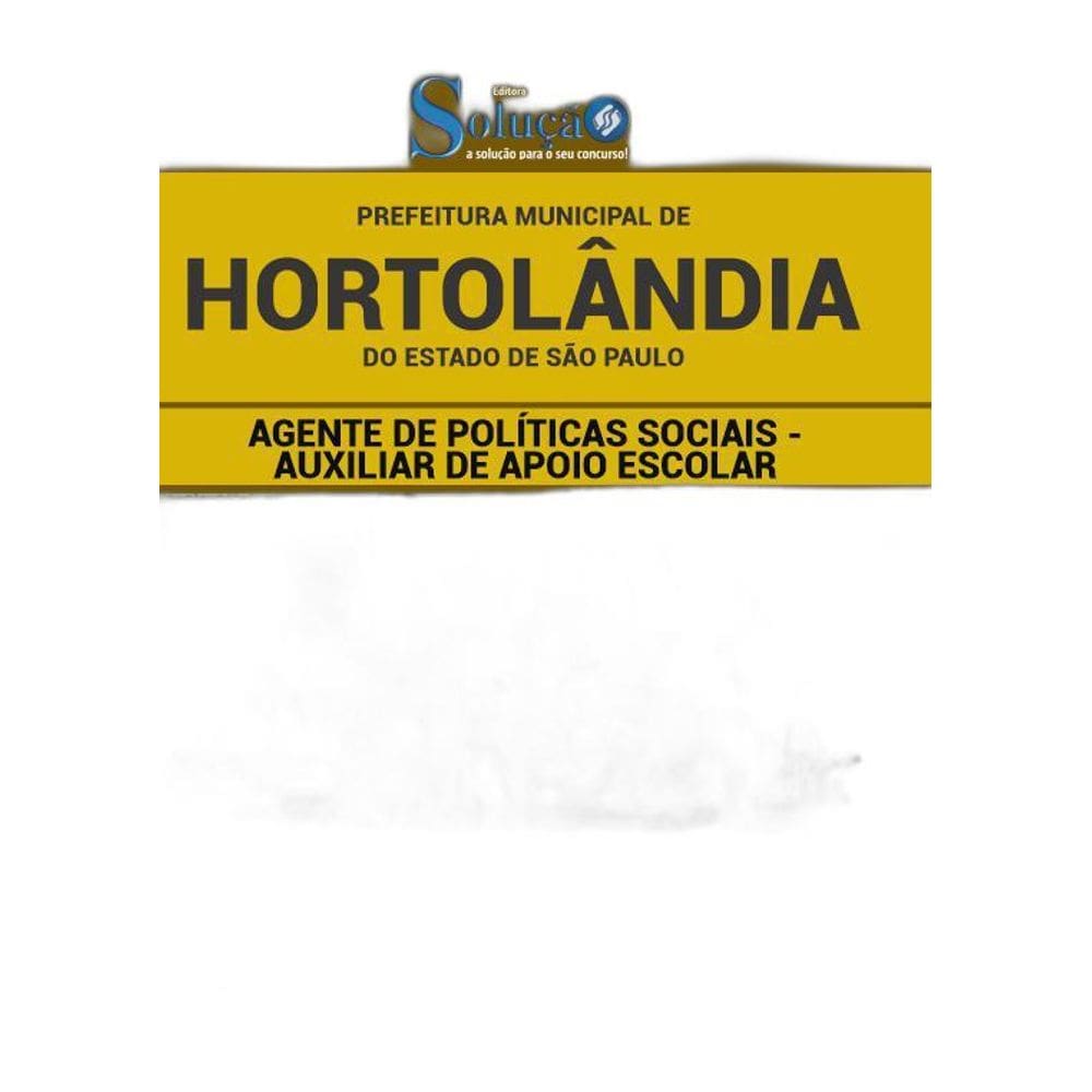 Apostila Hortolândia Sp - Agente De Políticas Sociais