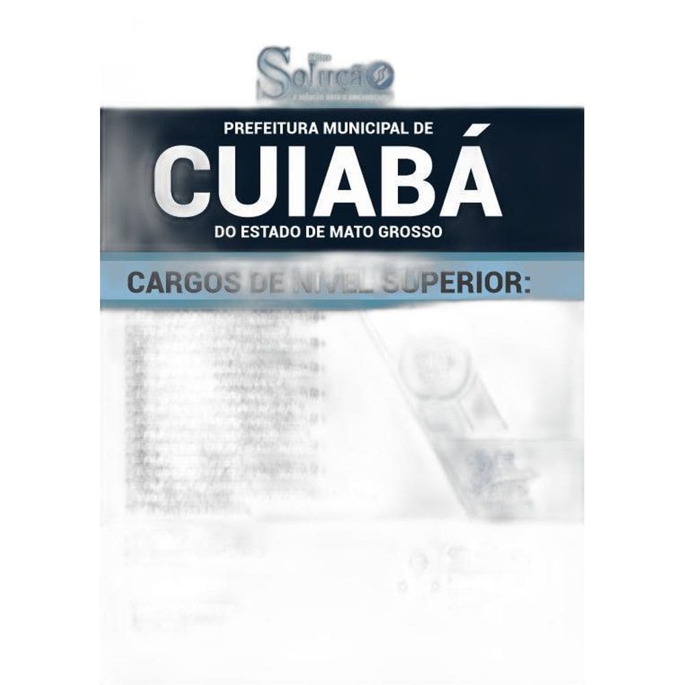 Apostila Cuiabá MT - Comum aos Cargos de Nível Superior