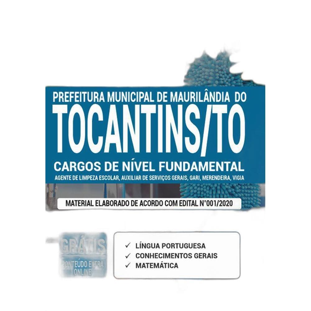 Apostila Maurilândia Do Tocantins To - Nível Fundamental