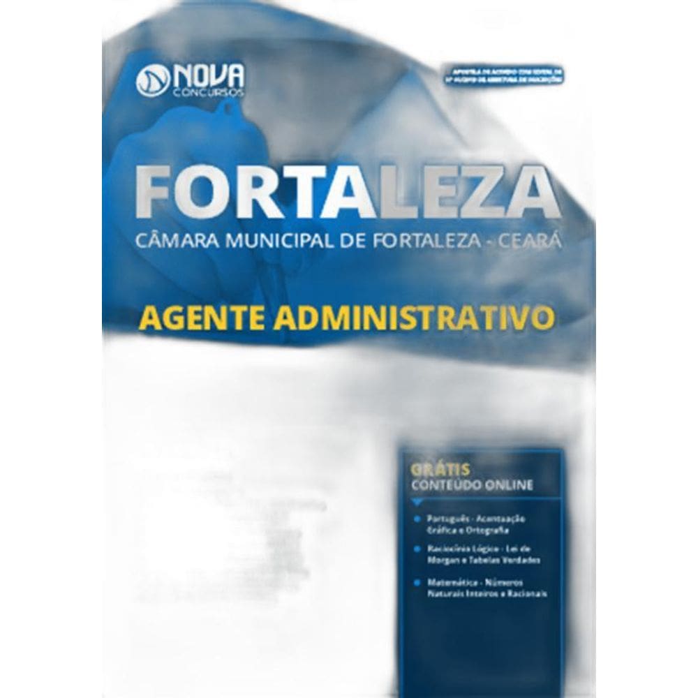 Apostila Câmara De Fortaleza CE 2019 Agente Administrativo