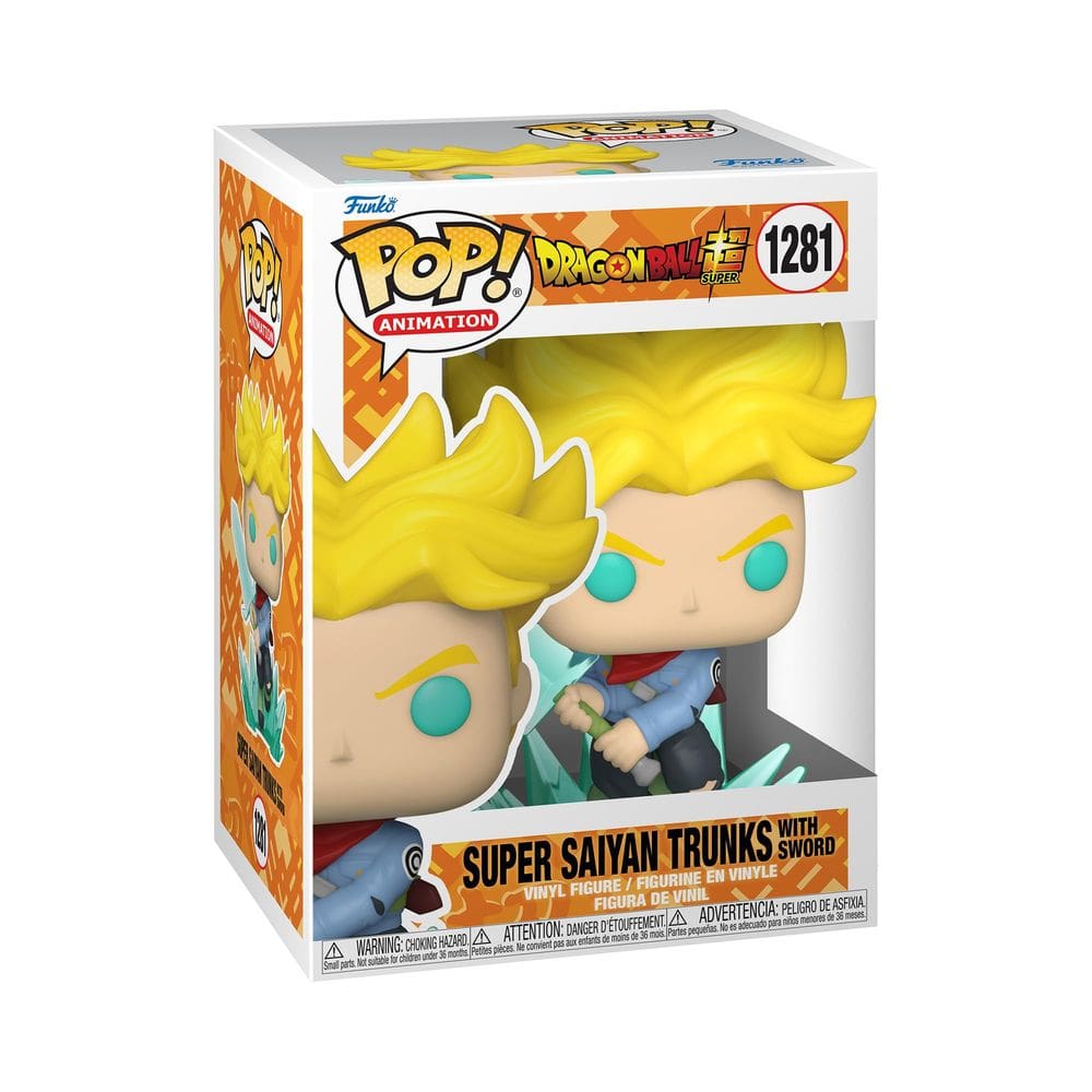 Boneco de ação Funko Pop! Animação Dragon Ball Super Trunks