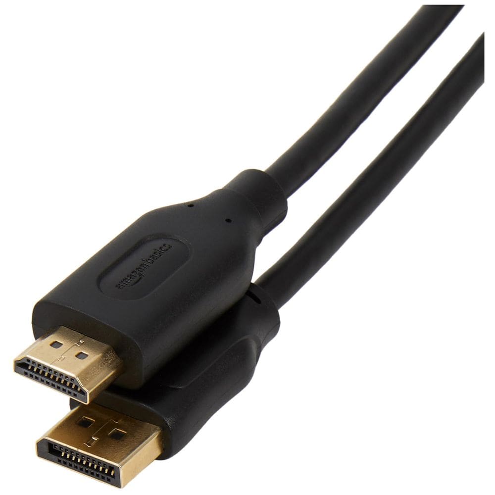 Cabo DisplayPort para HDMI Amazon Basics 10 pés 4K @30Hz preto