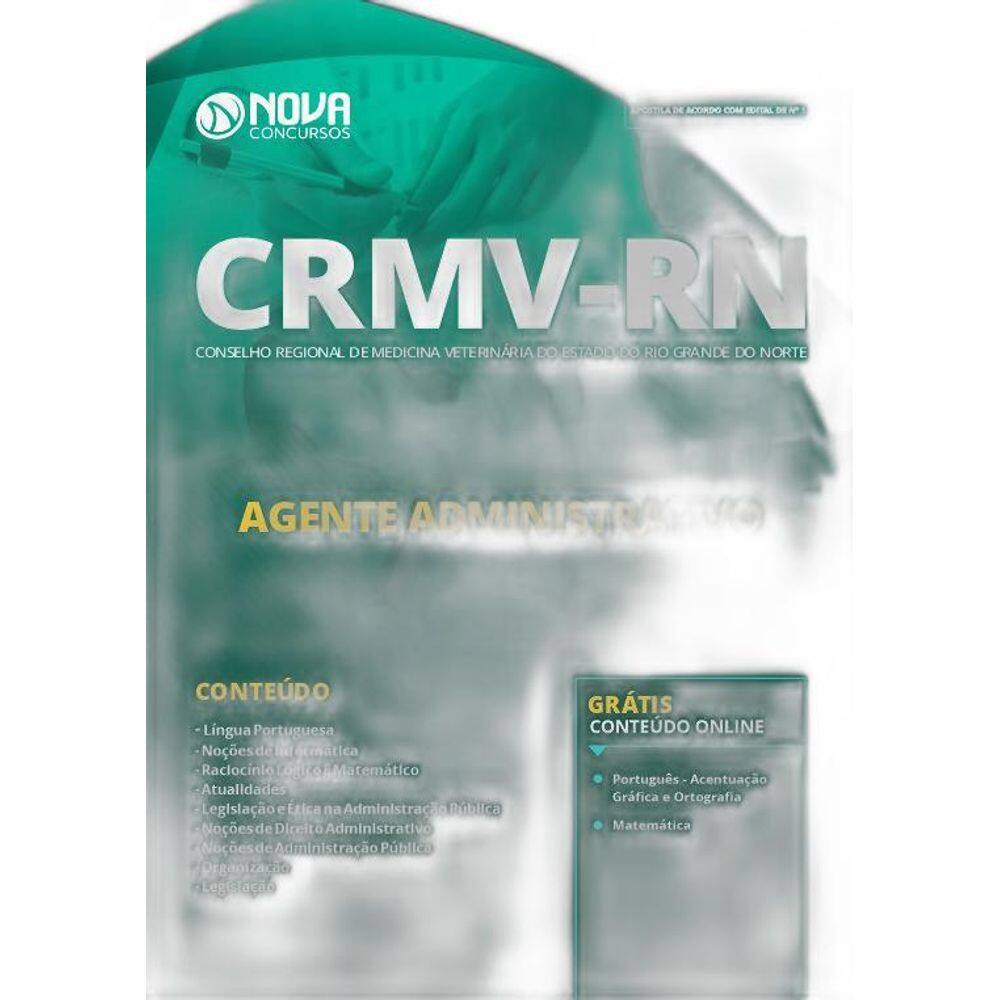 Apostila CRMVRN 2019  Agente Administrativo