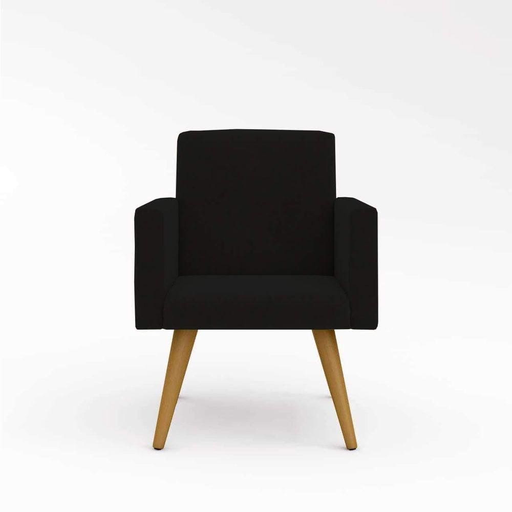 40 Poltronas Nina Corino Preto Escritorio Recepção Balaqui Preto