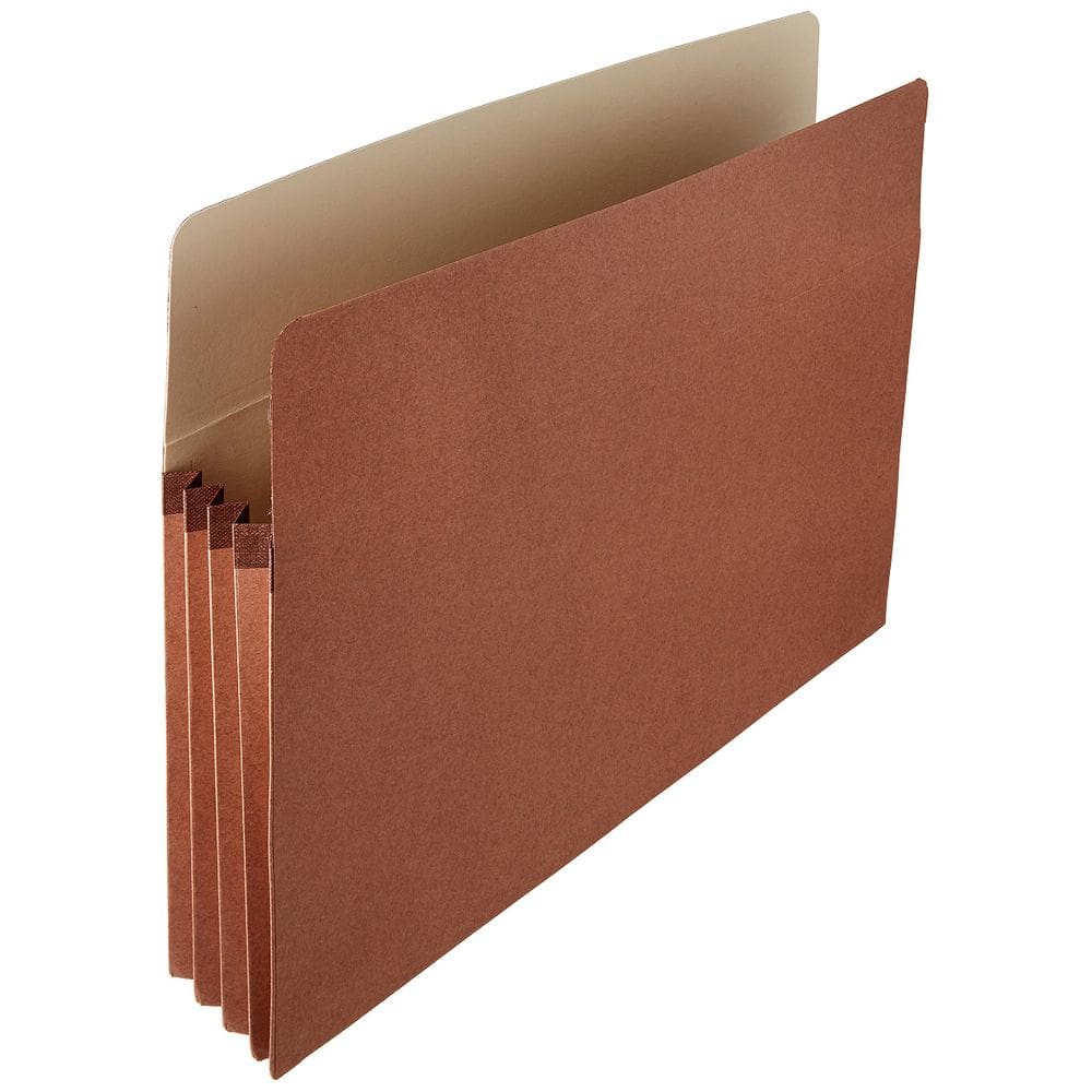 Organizador expansível de pastas de arquivos Amazon Basics, pacote com 25 unidades, marrom