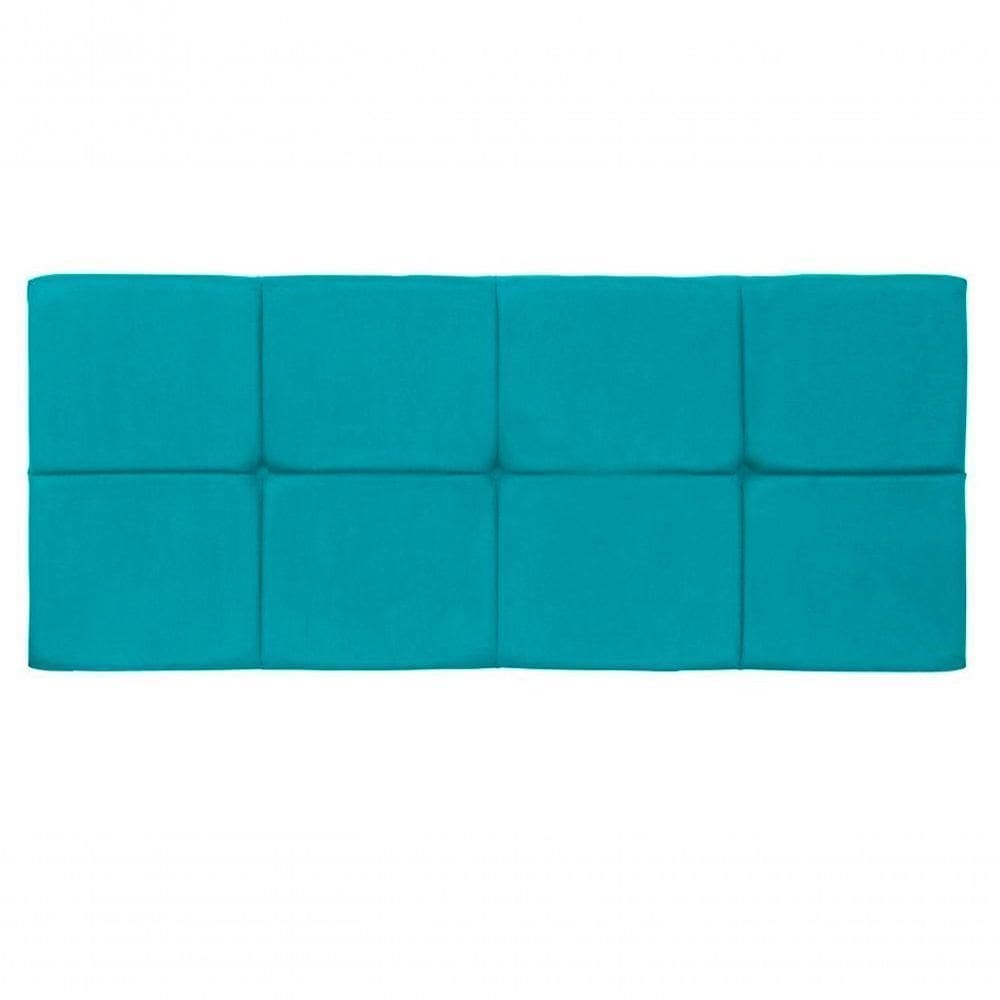 Painel Cabeceira Casal 1,40cm Azul Turquesa