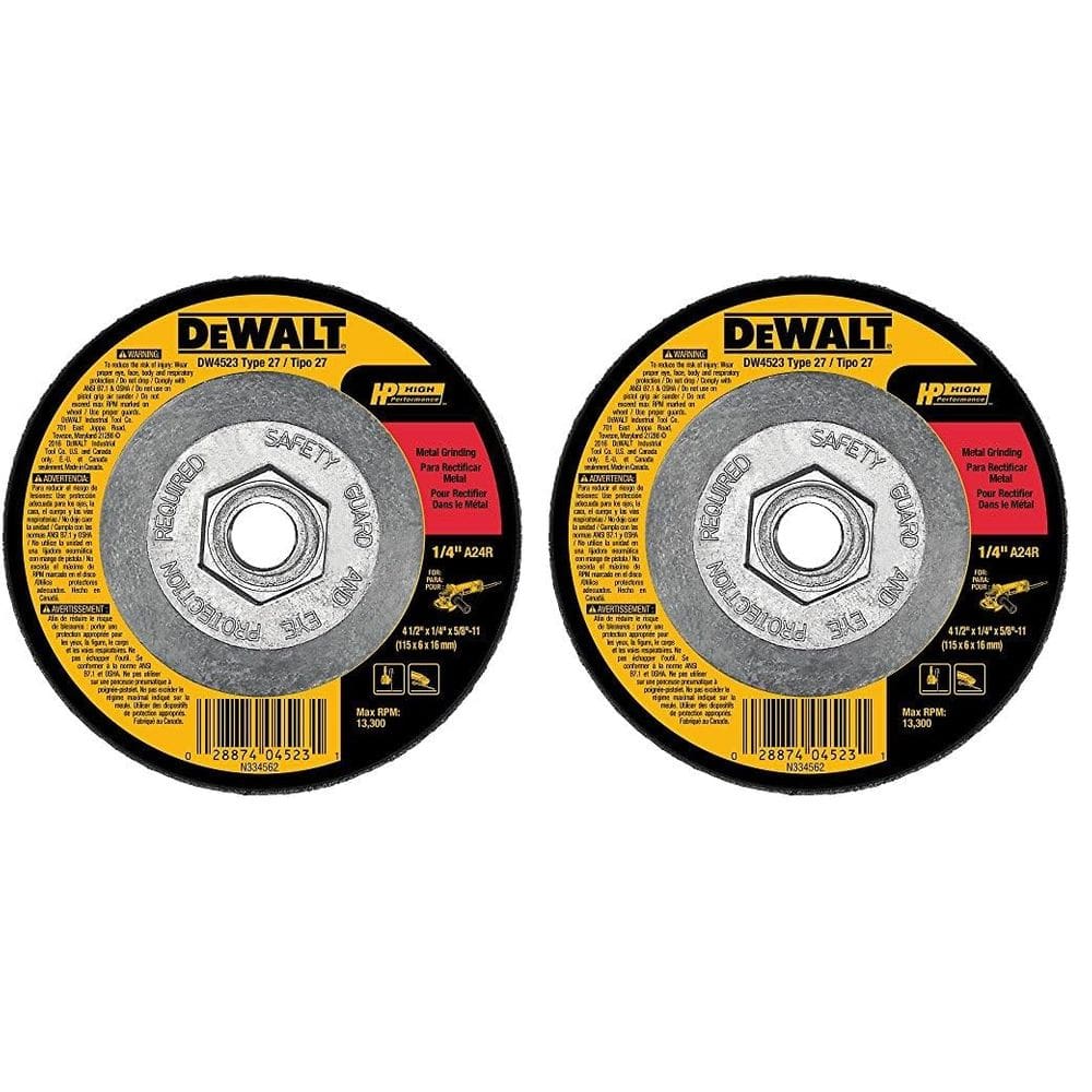 Rebolo DEWALT de uso geral para metal (pacote com 2)