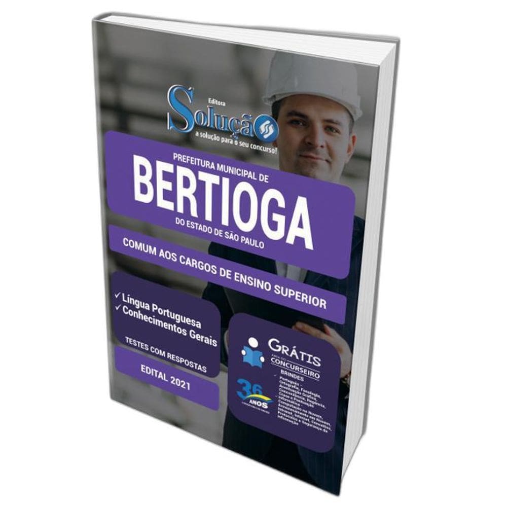 Apostila Prefeitura Bertioga Sp - Cargos De Ensino Superior