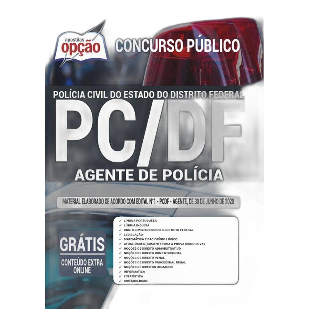 Apostila Concurso Pc Df - Agente De Polícia Distrito Federal