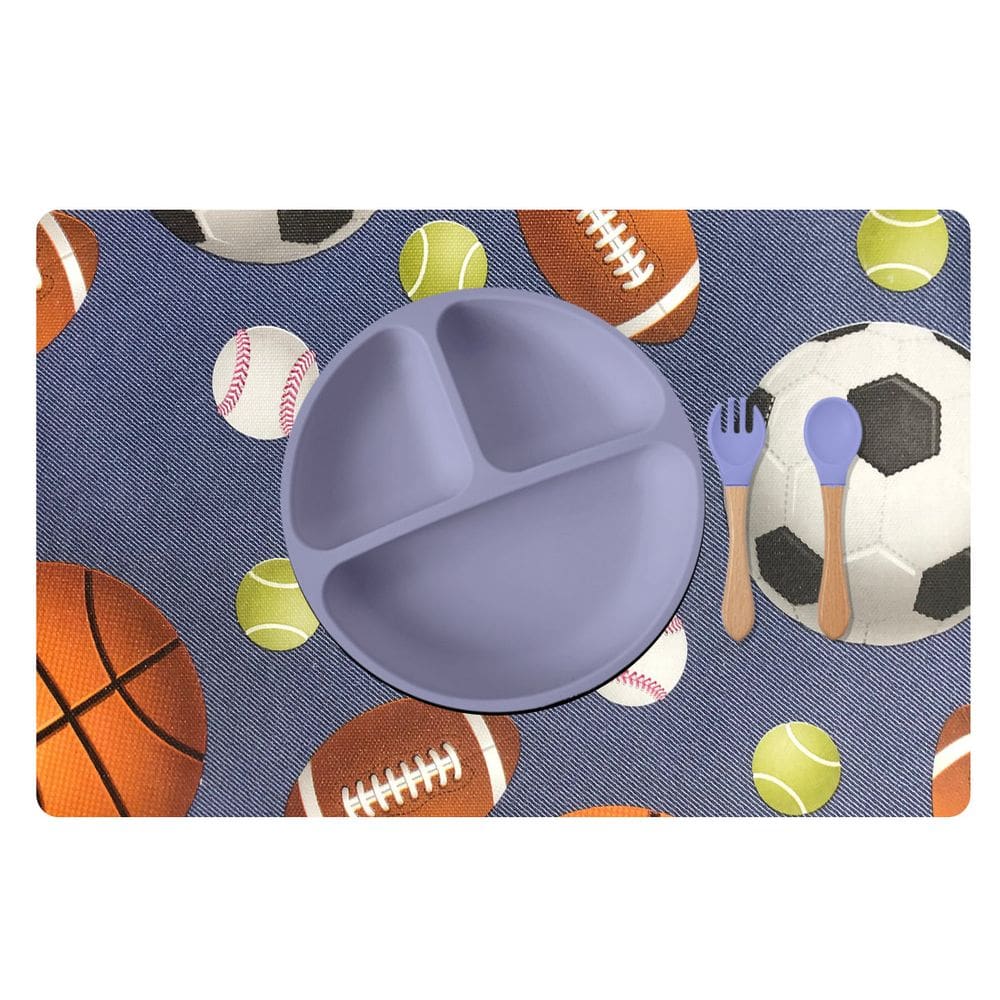 8 Jogo Americano Infantil Esportes Impermeável Pvc