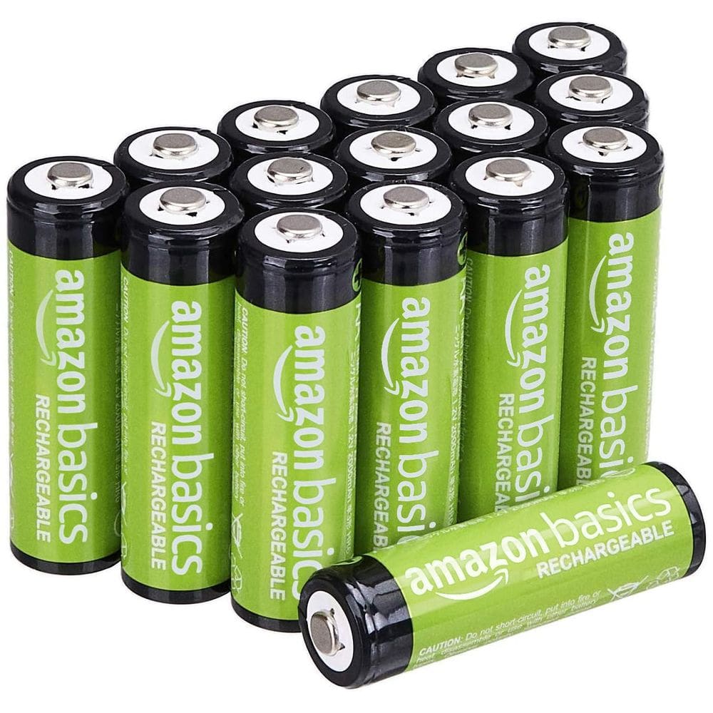 Baterias recarregáveis Amazon Basics AA NiMH 2000mAh x16