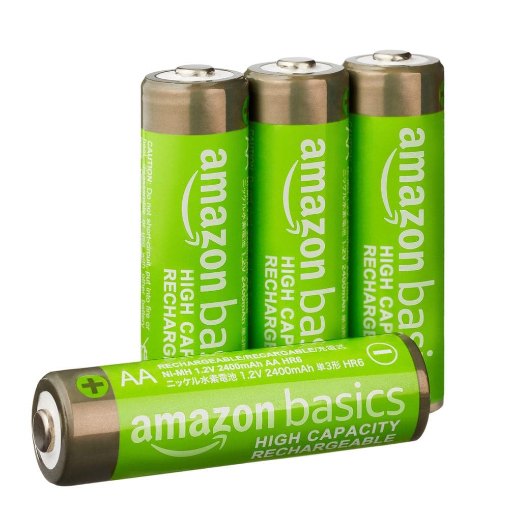 Baterias recarregáveis Amazon Basics AA 2400mAh (pacote com 4)