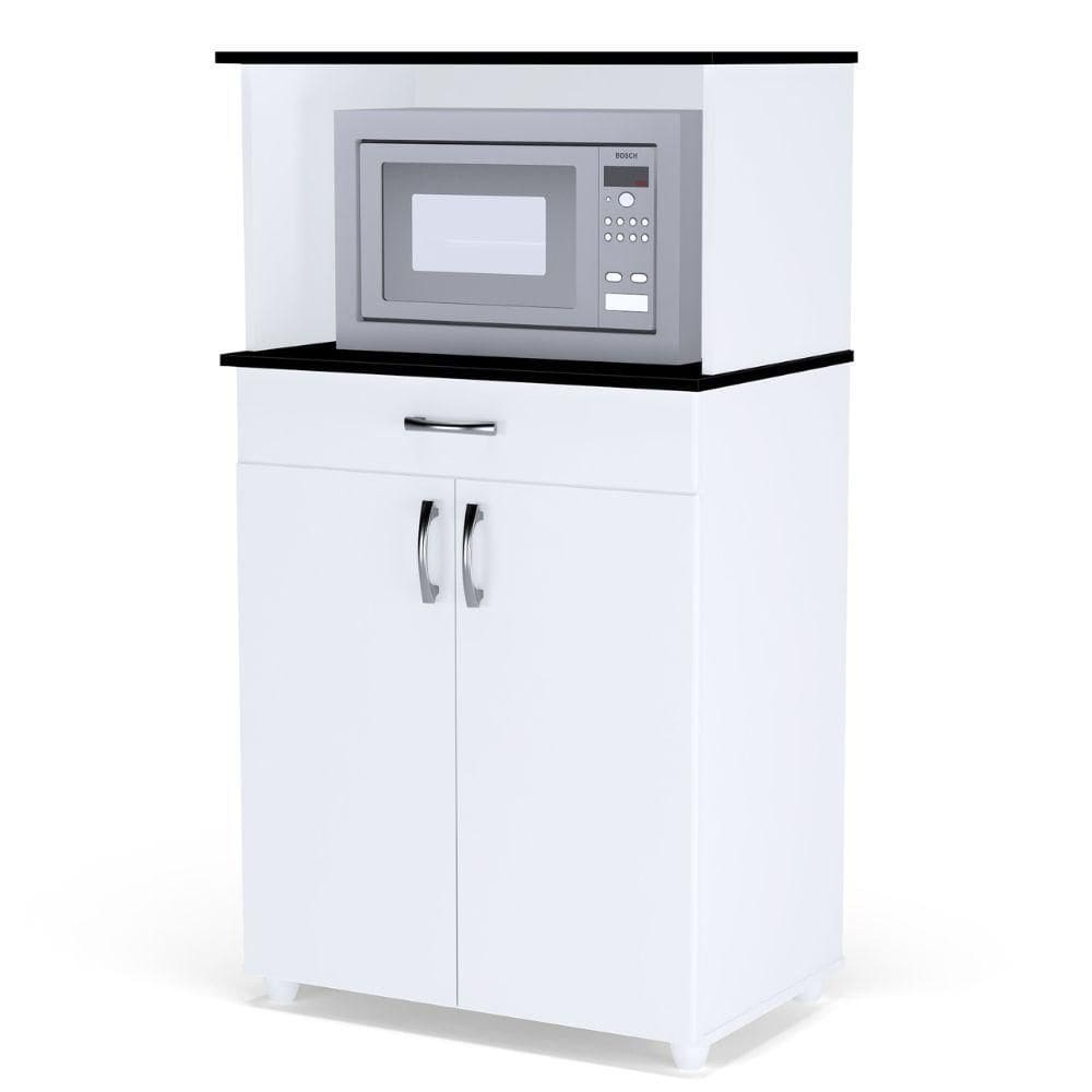 Balcão Multiuso Para Cozinha Carina 2 Portas Branco Ajl