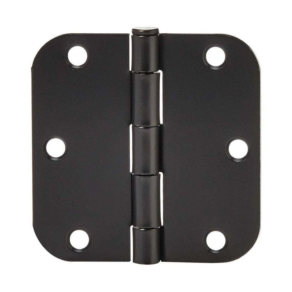 Dobradiças de porta Amazon Basics, robustas, arredondadas, 5/8, raio, pacote com 18