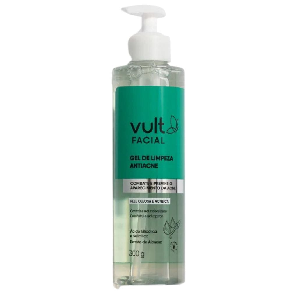 Gel Limpeza Facial Vult Antiacne 300g