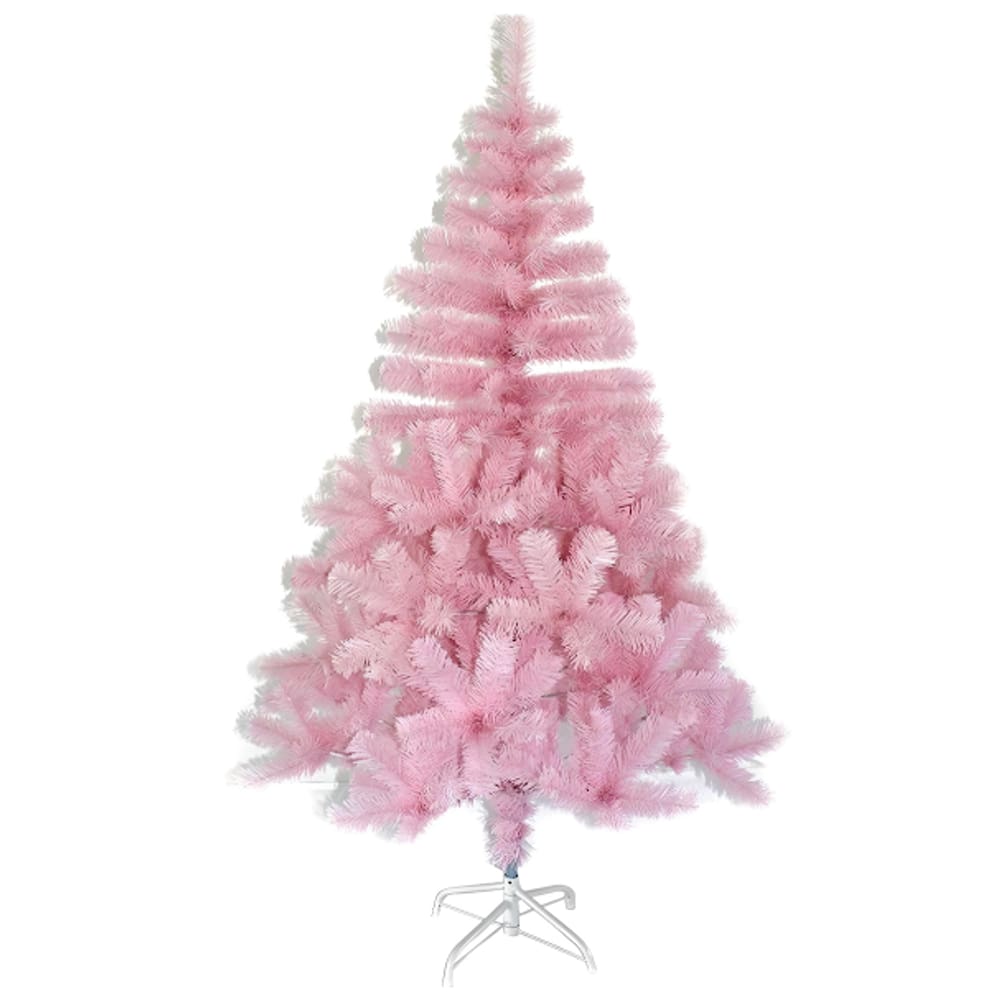 Arvore de Natal Rosa 150 cm 320 Galhos Decoração Natalina
