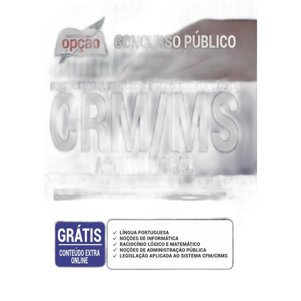 Apostila Concurso Crm Ms - Agente Fiscal