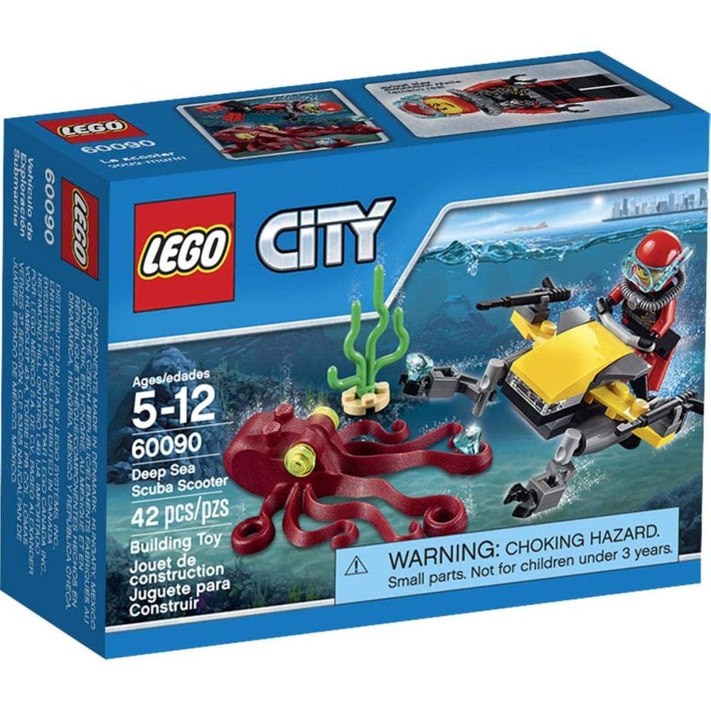 Kit de construção LEGO City Deep Sea Explorers 60090 com Scuba Sco
