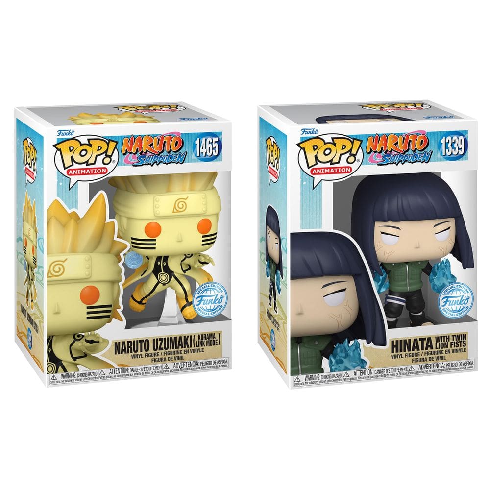 Pacote Funko Pop Animation Naruto Shippuden Naruto e Hinata
