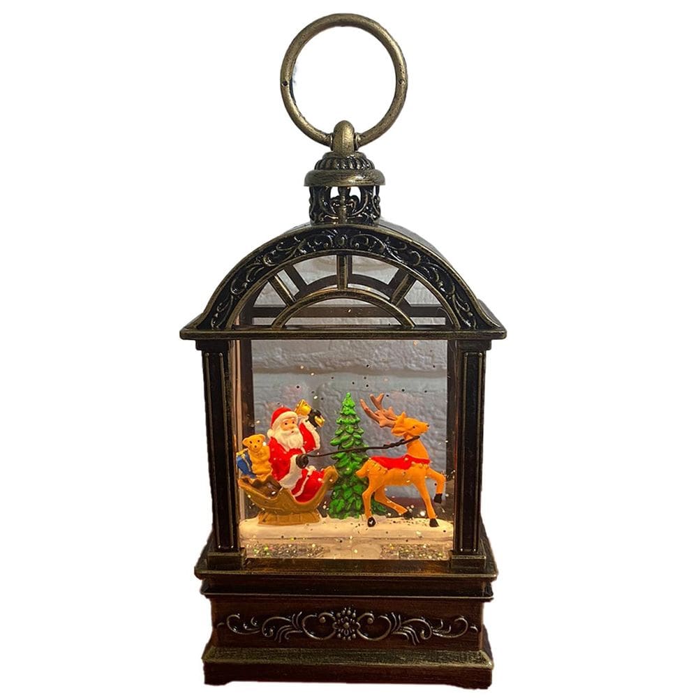 Globo de Neve Natal Natalino Luminaria Musical Lamparina Papai Noel Rena Arvore de Natal Enfeite Decoraçao Festa Fim de Ano Mesa Estante Casa Loja