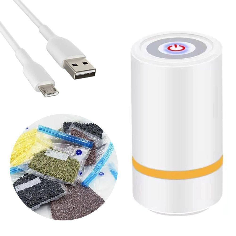 Mini Seladora A Vacuo Portatil Touch Conserva Embaladora Alimentos Comida Legumes Frutas Carne