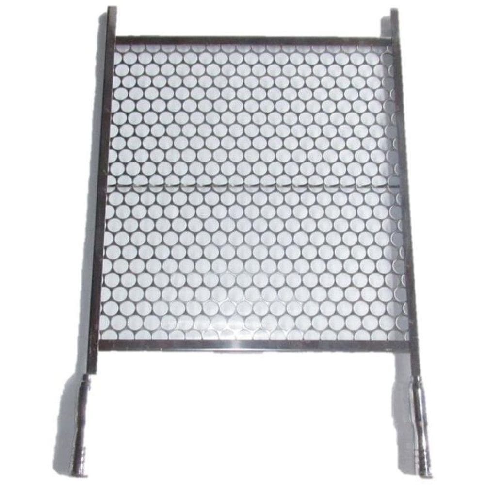 Grelha Moeda para churrasco em Inox 45cm x 50cm