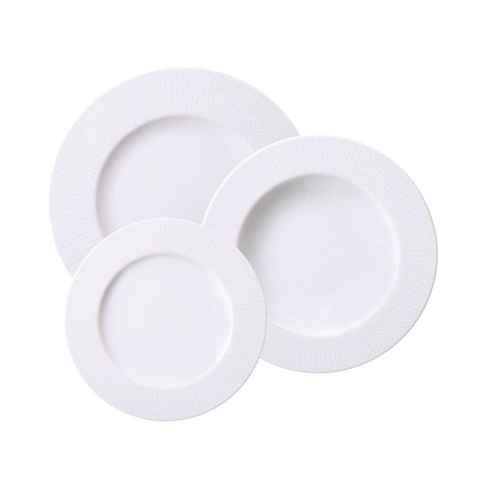 Jogo De Pratos Tramontina Mesh Em Porcelana Decorada 12 Peças Tramontina