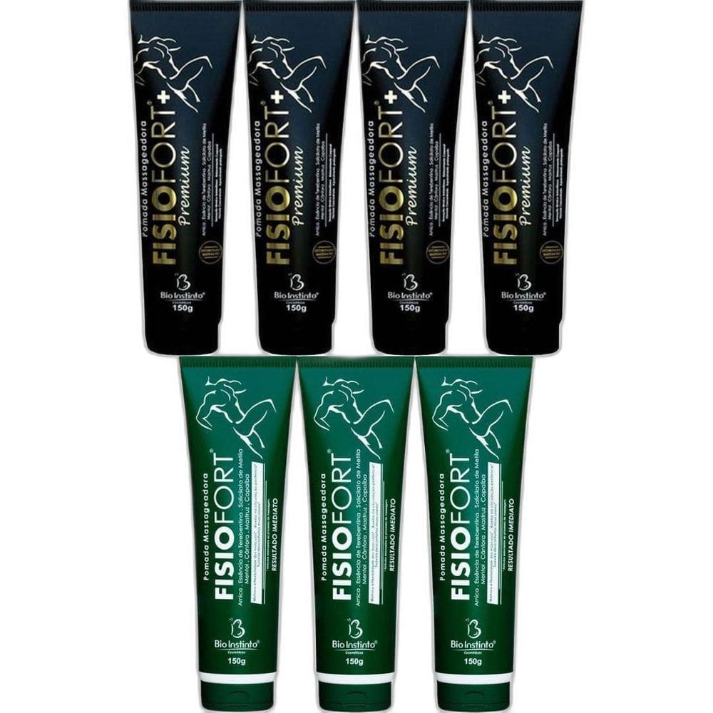 Kit 4 Pomada Fisiofort Premium 150G 3 Pomada Fisiofort 150G