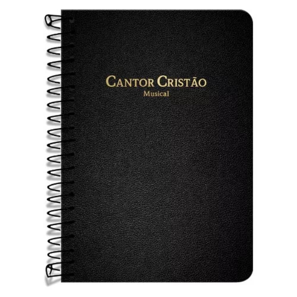 Cantor Cristão Musical | Espiral Preto Capa Dura
