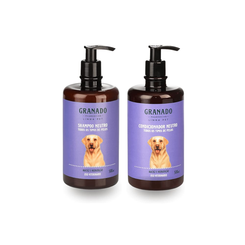 Kit: Shampoo e Condicionador Neutro Granado 500ml