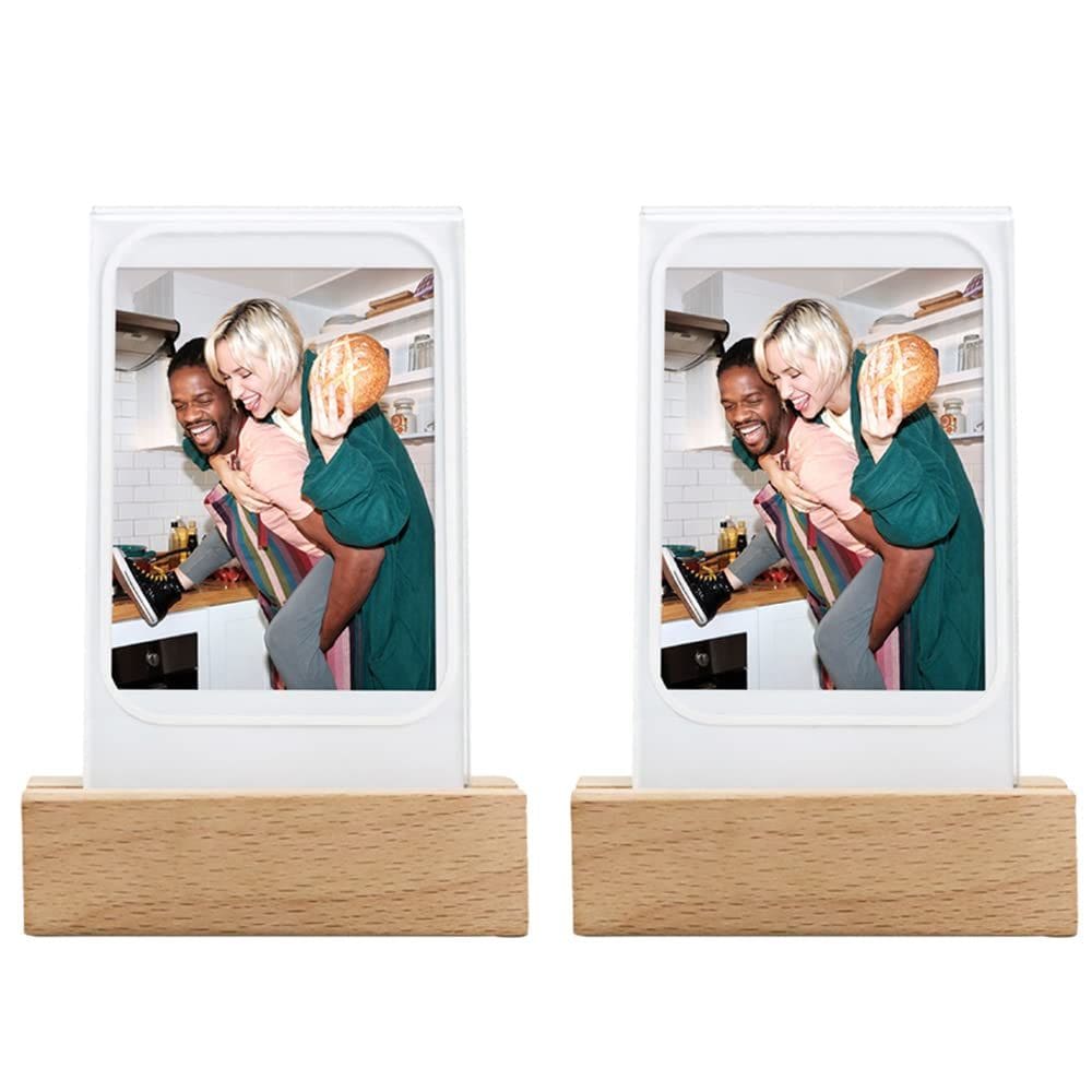 Porta-retratos de mesa brilhante WOGOZAN Mini 12 para Instax