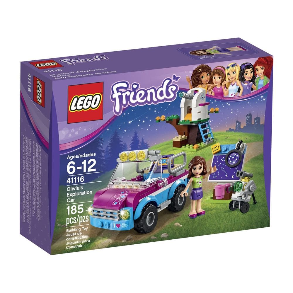 Carro de exploração de brinquedo LEGO Friends Olivia`s com 185 peças