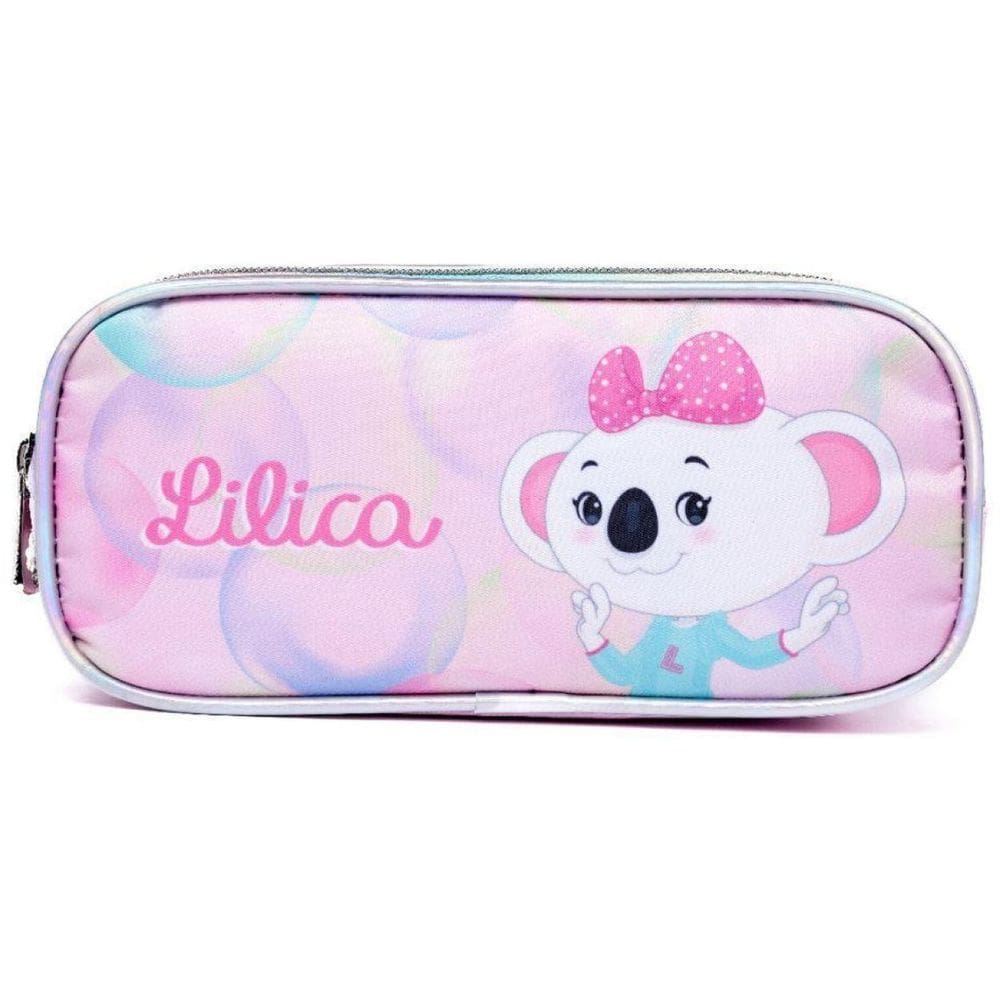 Estojo Duplo Infantil Meninas Amplo Escolar Lilica Ripilica