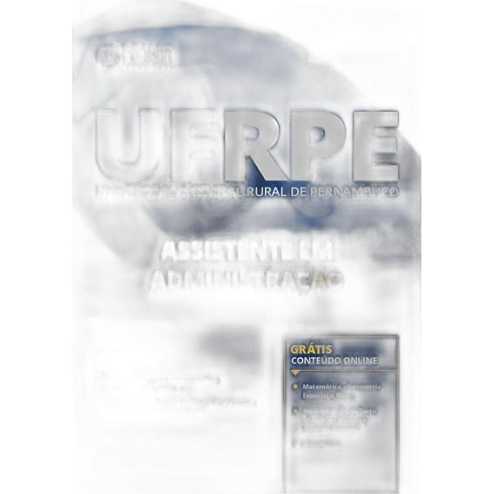 Apostila UFRPE 2019 Assistente em Administração