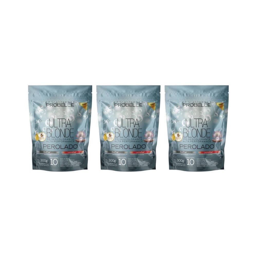 Po Descolorante Probelle 300G Perolado - Kit Com 3Un