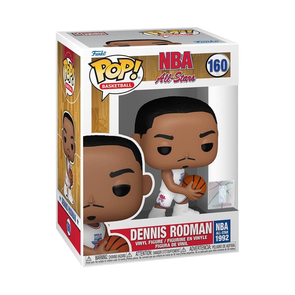 Boneco de vinil Funko Pop! Lendas da NBA Dennis Rodman All-Star 1
