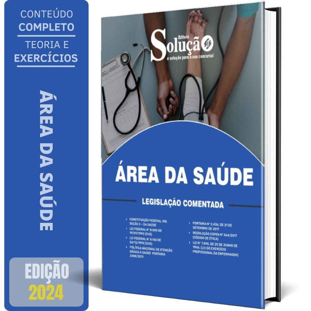 Caderno De Leis Comentadas 2024 - Legislação De Saúde