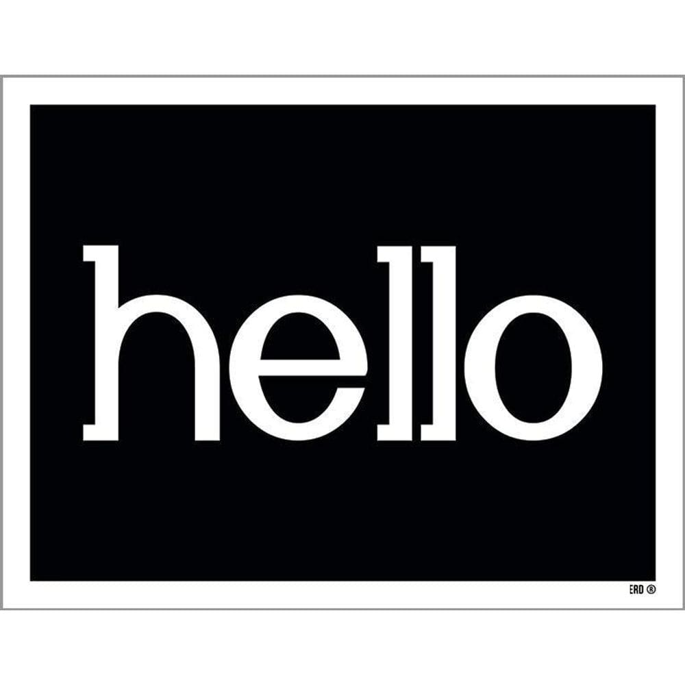 Kit 3 Placas Decorativa - Hello