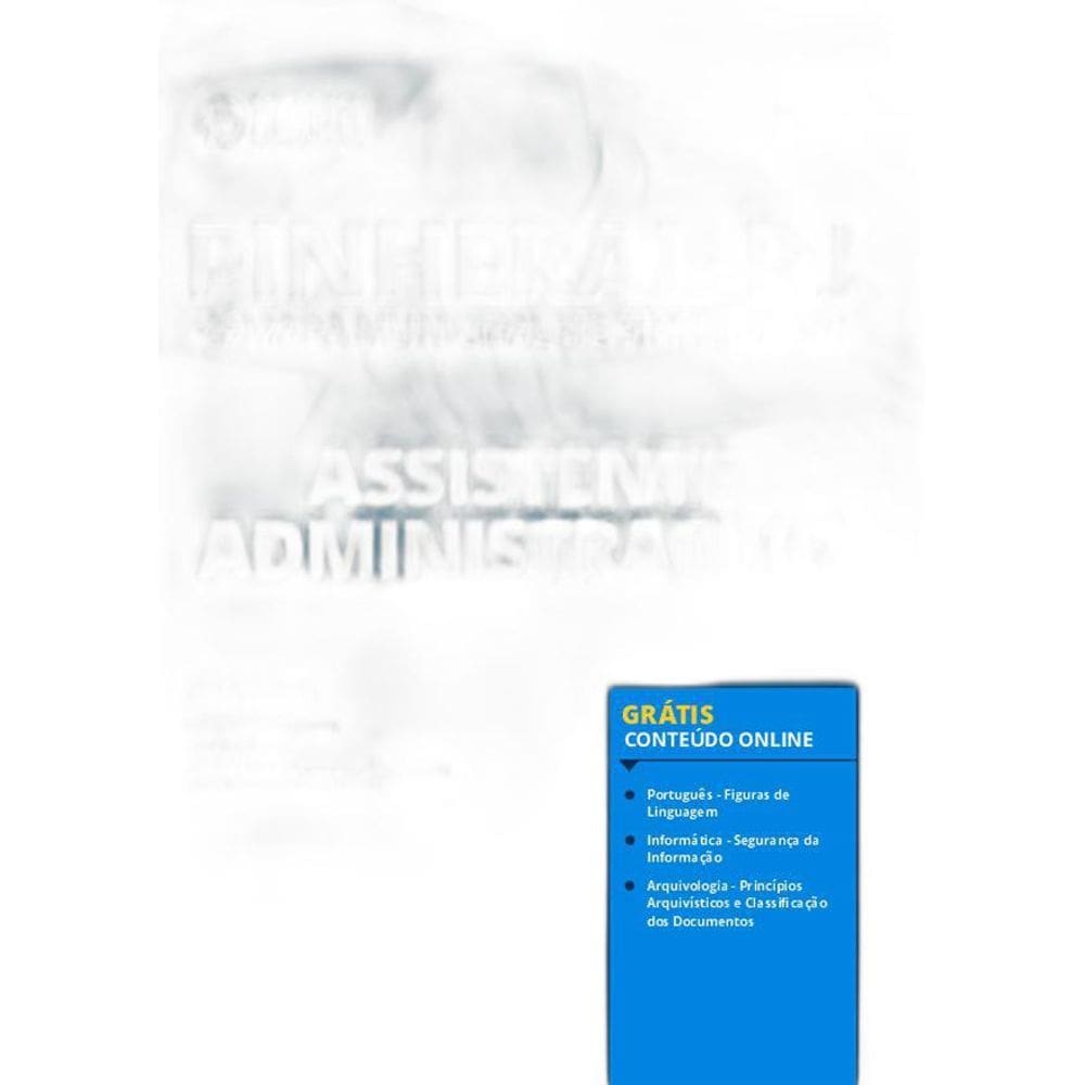 Apostila Câmara De Pinheiral Rj - Assistente Administrativo