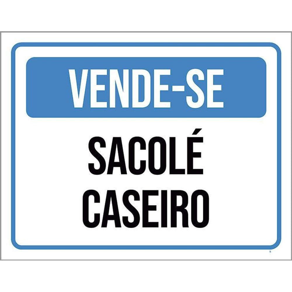 Kit 3 Placas Vende-Se Sacolé Caseiro