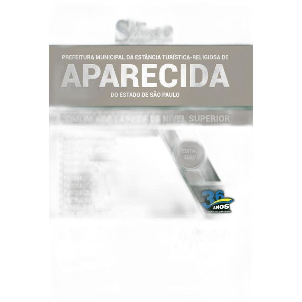 Apostila Prefeitura Aparecida Sp - Cargos De Nível Superior