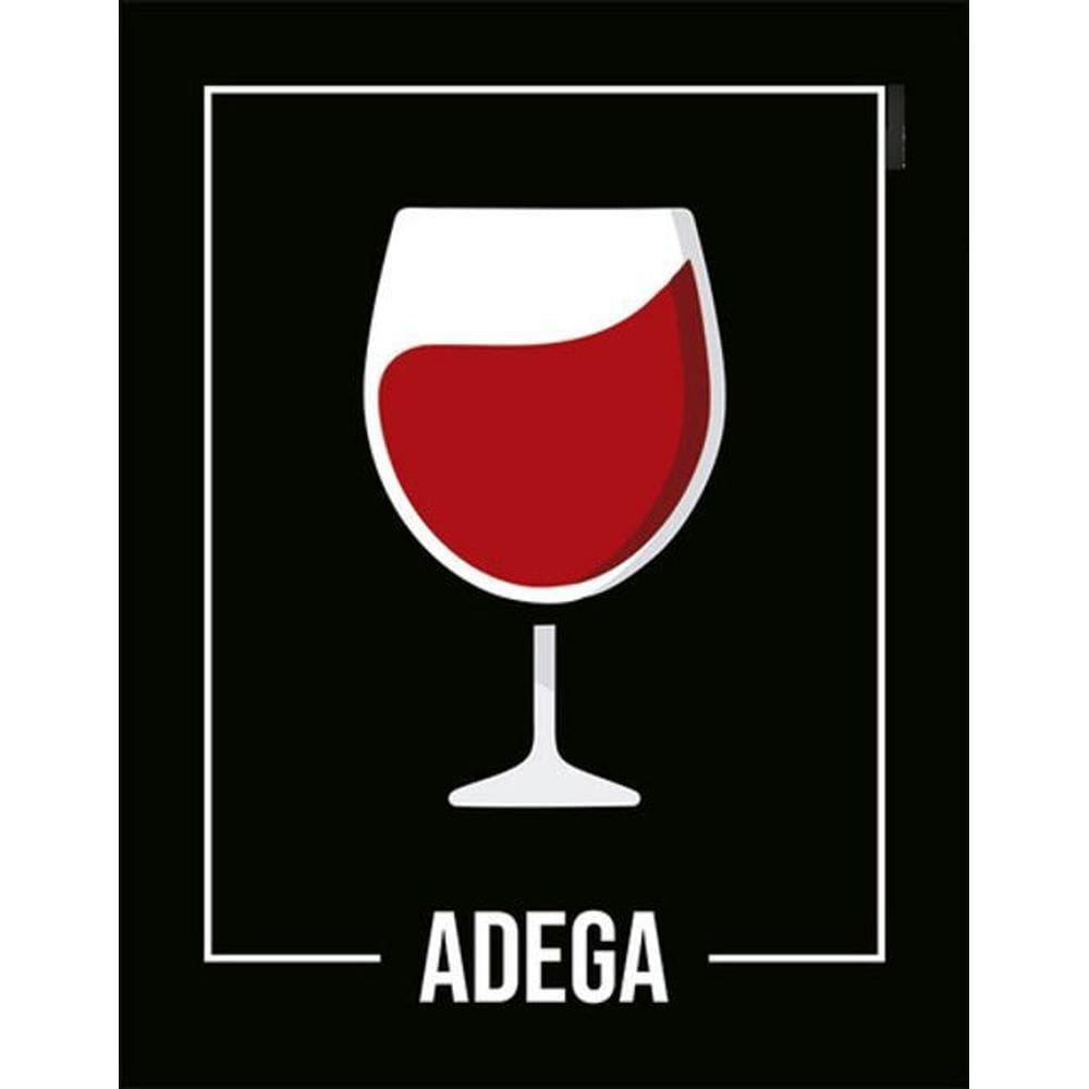 Kit 3 Placas Desenho - Adega