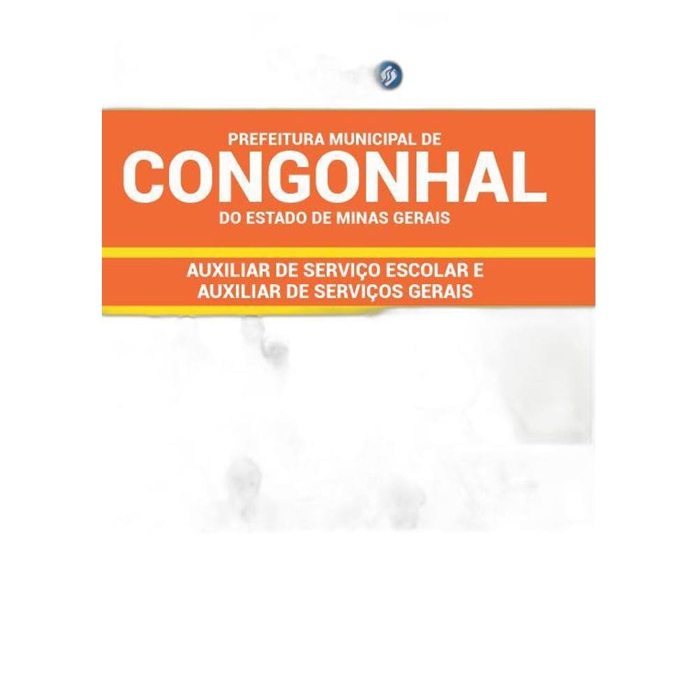 Apostila Congonhal MG 2019 Auxiliar de Serviço Escolar