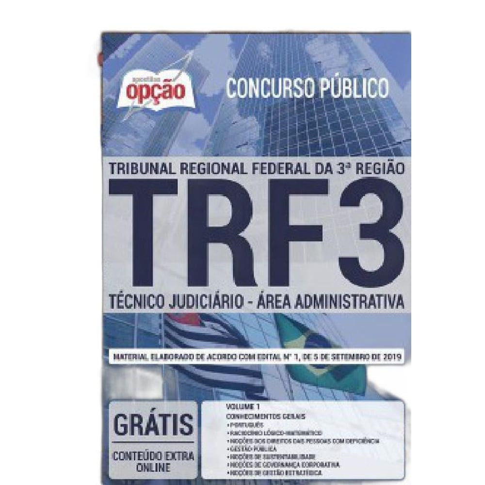 Apostila TRF 3 SP MS Técnico Judiciário Área Administrativa