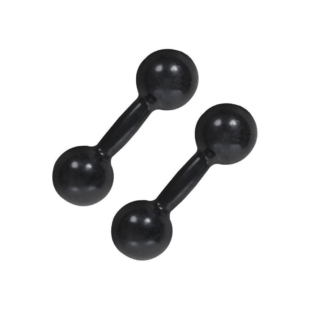 Par De Halter Bola Emborrachado 3Kg Peso Musculação Ar Livre
